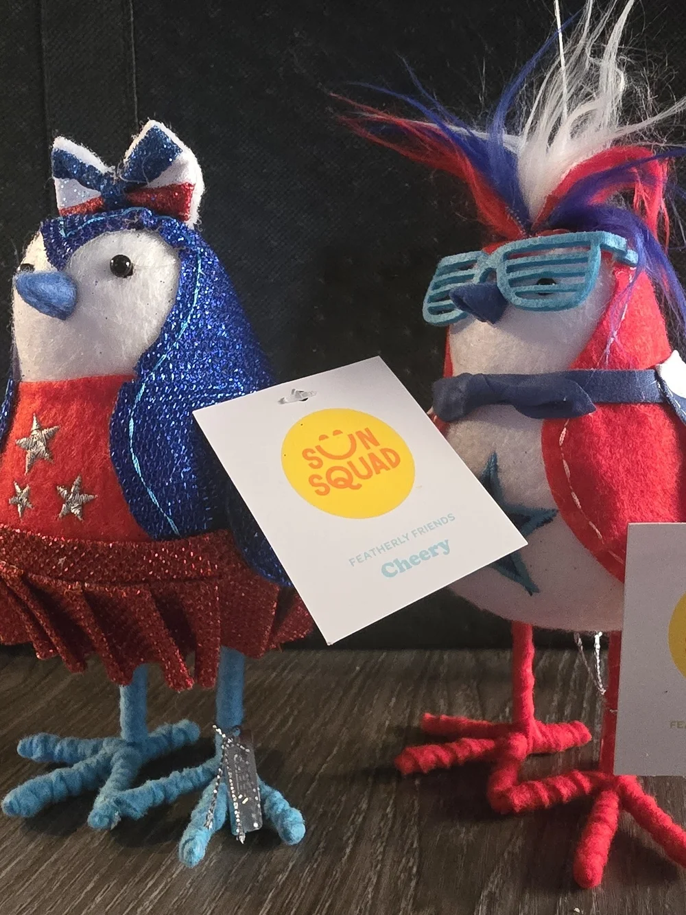 Featherly FRIENDS Patriotic Birds - Set of 2